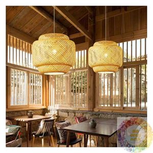 โคมไฟหวายสไตล์บ้านไร่ โคมไฟเพดานแบบแขวน ตกแต่งห้องครัว ห้องรับประทานอาหาร ห้องนั่งเล่น - Product Image 6