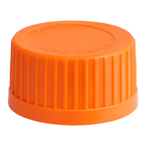 Bouchon à vis en polypropylène orange Corning GLS80 avec joint d'étanchéité pour flacons de laboratoire de 13 mm - Product Image 3