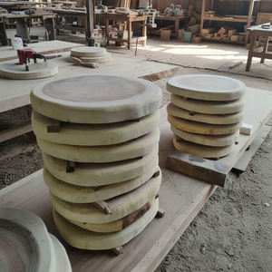 Table de salle à manger en bois massif de Suar authentique, bord brut, qualité supérieure, robuste, durable, forme naturelle, style moderne et rustique - Product Image 6