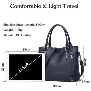 Sacs à Main Pour Femmes Women's PU Leather Bag Long Strap <b>Large</b> Capacity Handbags Zipper Closure Manufacturer's Custom Design - Product Image 3