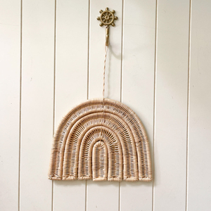 La mejor opción de decoración personalizada, arcoíris para tapices de ratán, decoración de habitación de guardería, el más vendido, arcoíris de mimbre - Product Image 2