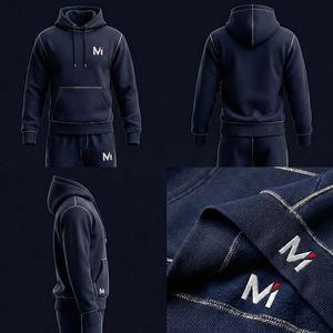 Conjunto Deportivo para Hombre, Sudadera con Capucha y Pantalones Jogger Ajustados, Ropa de Entrenamiento para Gimnasio, Estilo Urbano Maluza StreetActive Pro, para EE. UU. y Europa - Product Image 6