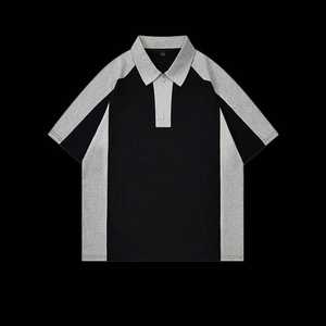 Camiseta Polo de Algodón 100% de 260 Gramos con Bloques de Color, Nueva Colección de Verano, Personalizada para Fabricantes de Ropa, con Cierre y Manga Corta para Hombre - Product Image 3