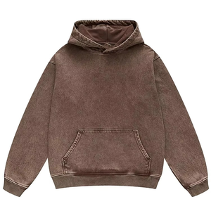 Sweat-shirt décontracté surdimensionné de style streetwear, de qualité supérieure, personnalisé pour homme, effet délavé à l'acide - Product Image 5