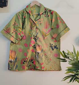 Conjunto de Pijamas Personalizados para Familias, 100% Algodón |   Ropa de Dormir Floral con Estampado a Mano |   Conjunto de Ropa de Dormir para Mujeres, Hombres y Niños - Product Image 2