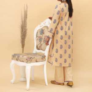 2 piezas de pantalones de traje Cambric de algodón serigrafiados para Mujer Colección PS5071 - Product Image 2