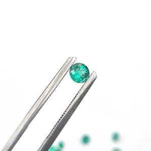 Natural Zambia Emerald Round faceted Loose Gemstone Lot 3-7 MM IGI Certified for Handmade Jewelry Making - Product Image 2