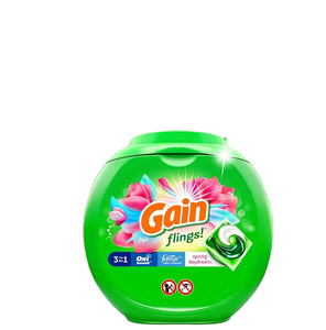 ผงซักฟอกแบบเม็ด Gain Flings 76 เม็ด กลิ่น Spring Daydream สูตร 3 in 1 HE พร้อม Oxi Boost และ Febreeze - Product Image 2