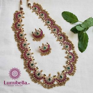 Kemp Half Moon Bridal <b>Long</b> <b>Necklace</b> - Product Image 2