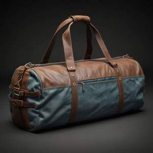 Bolsa de lona de cuero genuino premium para hombre, bolsas de lona de cuero transpirables personalizadas para venta en línea - Product Image 6