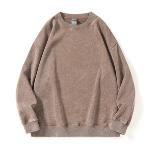 Women <b>Vintage</b> Acid Wash <b>Sweatshirt</b> Oversized Fit Custom Apparel Manufacturing Service - Product Image 2
