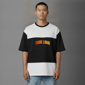 Camiseta de hombre de calidad premium, corte holgado, 2 colores, 100% algodón, 210g, manga corta, cómoda para uso diario, estilo hip hop. - Product Image 4