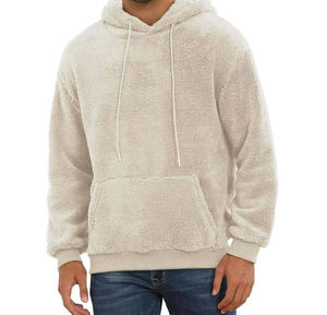 Sudaderas con Capucha Unisex de Forro Polar para Invierno, 100% Algodón, Transpirables, Corte Regular, Antiarrugas, Color Sólido, Logotipo Personalizado en la Parte Delantera - Product Image 3