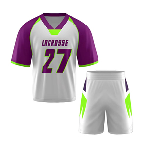Wholesale Full Sublimation Lacrosse Jerseys Custom Team Uniforms Quick Dry <b>Compression</b> Performance Sportswear - Product Image 1