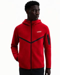 Customize Men's Tech Fleece Windrunner Style Full <b>Zip</b> <b>Hooded</b> Jacket Athletic Sportswear Streetwear Apparel OEM ODM Service - Product Image 1