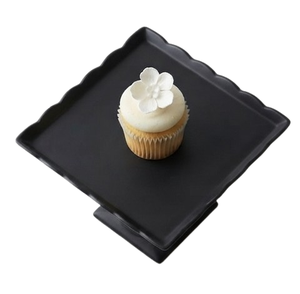 Support à fruits et desserts fait main pour table, le plus vendu, décoratif, noir, revêtement poudré, support à gâteau à un seul niveau, best-seller - Product Image 3