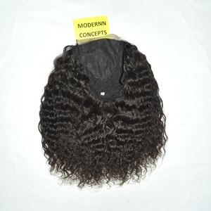Extensions de cheveux humains 100% naturels vierges non traités, bouclés HD, couleur noire, Remy, double trame, à clipser, fusion, à prix abordable - Product Image 3