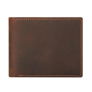 Cartera Trifold de Cuero Genuino para Hombre, Diseño Clásico Retro Marrón, de Cuero Crazy Horse, Resistente al Agua, Venta al Por Mayor - Product Image 2