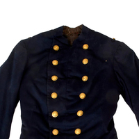 Manteau long de style uniforme américain de l'époque victorienne, reproduction d'un modèle américain ancien pour hommes