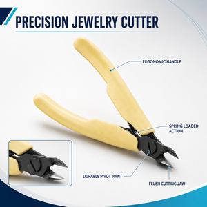 Pince coupante professionnelle pour bijoux, coupe-fil de précision avec poignée ergonomique à ressort - Product Image 2