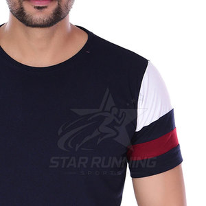 T-shirts décontractés pour hommes en toile unie, coupe classique, 100 % coton, séchage rapide, respirants, écologiques, teinture unie, nouveau design estival - Product Image 5
