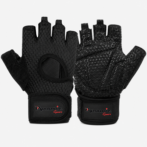 Gym Workout <b>Gloves</b> with Fingerless Design for <b>Weight</b> Lifting Training - Product Image 2
