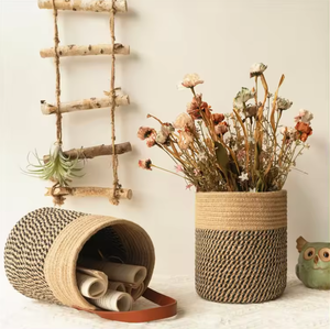 High Quality Jute <b>Tree</b> <b>Pot</b> Cover – Durable Natural Fiber Planter for Indoor Outdoor Decorative Use - Product Image 4