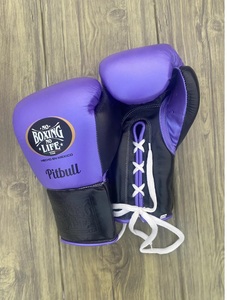 Custom Made Professional No Boxing No Life Purple and Blue Sparring Set Including Boxing <b>Gloves</b> - Headgear - Groin Guard - Product Image 2