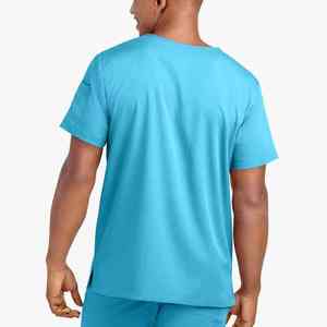 Nursing Surgical Scrub Uniforms <b>Sets</b> with Knitted Fabric for Men Comfortable Breathable Men's Hospital <b>Doctor</b> Scrub Suits - Product Image 4