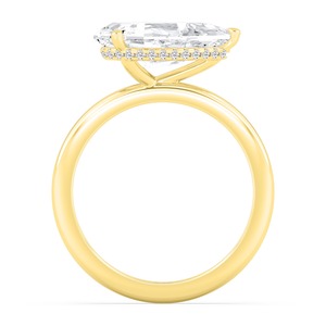 Anillo de compromiso de oro rosa de 10K con diamante cultivado en laboratorio, corte redondo y escalonado, 3.16 ctw, joyería nupcial elegante y lujosa. - Product Image 6