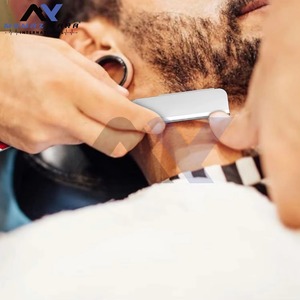 Rasoir droit professionnel en acier inoxydable de qualité supérieure, lame simple, outil de rasage pour hommes, barbe et visage - Product Image 4