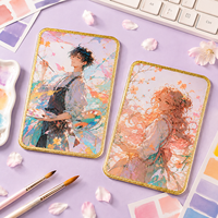 Cartes d'art anime personnalisées en gros, cartes de personnages couleur de haute qualité, cartes holographiques acryliques populaires