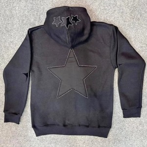 เสื้อฮู้ดดี้คุณภาพสูง ไซส์ใหญ่ ระบายอากาศได้ดี สำหรับผู้ชาย ผ้าคอตตอนผสม สไตล์สตรีทแวร์ สีพื้น พร้อมดีไซน์แบบกำหนดเองได้ - Product Image 3