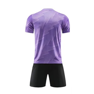 Uniformi da <span class=keywords><strong>Calcio</strong></span> di Alta Qualità, Best Seller, <span class=keywords><strong>Viola</strong></span> e Nero, Design Semplice, Logo Personalizzabile - Product Image 6