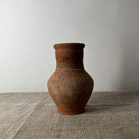 Vase en terre cuite rustique vieilli, pot en argile sculpté à la main, durable, taille/couleur personnalisable, style Wabi Sabi, ferme, minimaliste, haute qualité