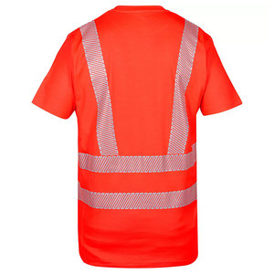 2026 High Visibility Safety Workwear Men's High Vis T Shirt Reflective <b>Working</b> Short Sleeve Construction Safety T-Shirts - Product Image 6