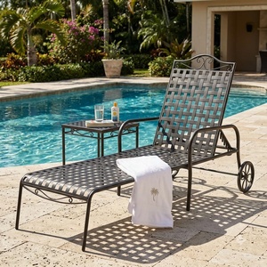 Weatherproof Powder Coated Wrought Iron European Design KHP Park <b>Bench</b> Custom Hand Forged <b>Metal</b> <b>Garden</b> Long Chair 2-Seater - Product Image 3