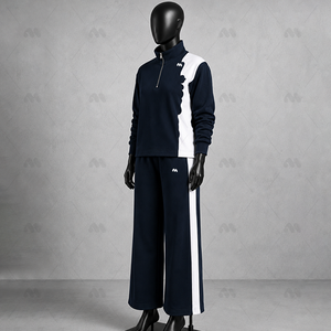 M.H. Ensemble de survêtement d'hiver personnalisé pour hommes INTERNATIONAL 2-en-1 : Veste zippée et pantalon de jogging large en polyester/nylon – Vente en gros - Product Image 6