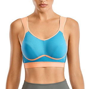 Fitness Sports Bra for <b>Women</b> Cross <b>Back</b> Shock Absorbent Quick Dry Yoga Underwear High Support Impact Running Tank Top - Product Image 1