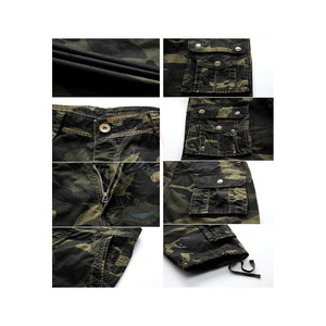 Wholesale Stretch Cargo Shorts Men Polyester Spandex Flexible Comfortable Multi Pocket Shorts Casual Outdoor OEM Manufacturer - Product Image 5