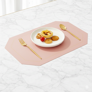 Elegante y Moderno Mantel Individual de Cuero Sintético PU, Lavable, para Eventos Festivos y Hogares, Manteles y Alfombrillas Personalizadas de Alta Calidad para Mesa de Café y Comedor - Product Image 2