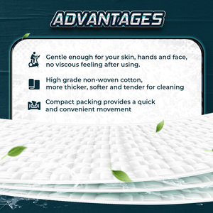 Toallitas ecológicas de alta calidad, toallitas húmedas perfumadas con menta, Material Spunlace no tejido, tamaño de hoja de 15x20 para una suciedad eficiente para el sudor - Product Image 2