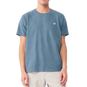 Camiseta de Algodón Azul Lavado Unisex de Alta Calidad, Lista para Imprimir, Diseño Gráfico Personalizado, Corte Clásico, Transpirable, Suave al Tacto, Top de Verano - Product Image 1