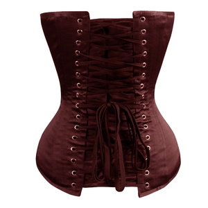 Corset Overbust Noir Sexy à Lacets pour Femme – Gaine Amincissante et Bustier Sculptant - Product Image 5