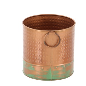 Soporte de maceta de flores dorado con cepillo negro de Metal moderno con patrón de flores para maceta casera para macetas y macetas de jardín - Product Image 1