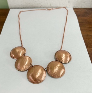 คุณภาพสูงที่ทำด้วยมือที่มีเสน่ห์เหรียญทองแดงสร้อยคอตอกนำฟรีเครื่องประดับทองแดงชิลลิงของขวัญสำหรับผู้หญิงและเด็กผู้หญิง - Product Image 4