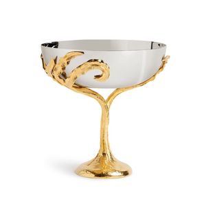 Juego de Tazones Decorativos de Acero Inoxidable, Tendencia en Instagram, con Base Floral Dorada de Lujo para una Decoración Estética de la Mesa - Product Image 3