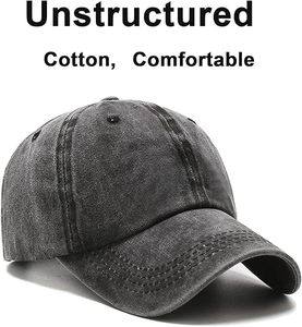 Gorra de Béisbol Unisex de Algodón Lavado, Estilo Casual, con Logotipo Personalizado, Gorra de Béisbol Lavada, Gorra de Estilo Urbano, Gorra de Béisbol de Algodón Suave Lavado - Product Image 4