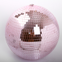Boules de Noël disco en verre argenté laser de 30 cm, transparentes, pour décoration suspendue de la maison