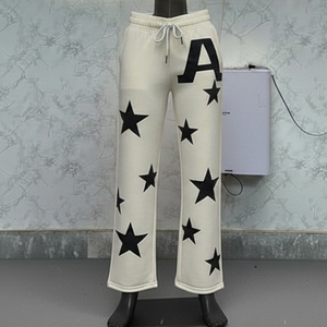 In Stock Breathable Mid Waist Sweatpants Solid Color Casual Cotton Sweatpants Made In Pakistan - Product Image 3